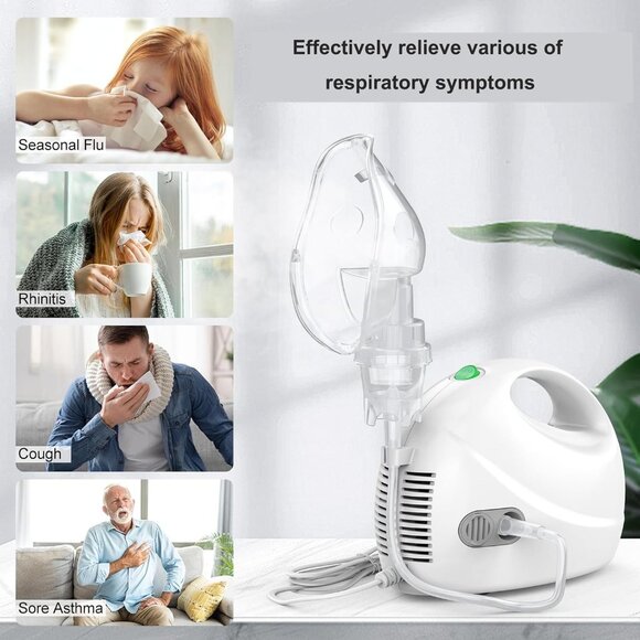 Portable VITA-Mist Nebulizer Air Compressor Machine for Kids & Adults Latex Free - Picture 4 of 10